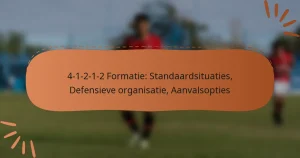 4-1-2-1-2 Formatie: Standaardsituaties, Defensieve organisatie, Aanvalsopties