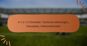 4-1-2-1-2 Formatie: Tactische oefeningen, Simulaties, Oefenmethoden