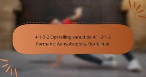 4-1-3-2 Opstelling vanuit de 4-1-2-1-2 Formatie: Aanvalsopties, flexibiliteit