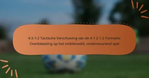 4-3-1-2 Tactische Verschuiving van de 4-1-2-1-2 Formatie: Overbelasting op het middenveld, ondersteunend spel