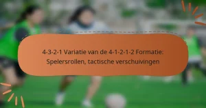 4-3-2-1 Variatie van de 4-1-2-1-2 Formatie: Spelersrollen, tactische verschuivingen