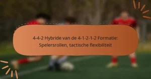 4-4-2 Hybride van de 4-1-2-1-2 Formatie: Spelersrollen, tactische flexibiliteit