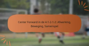 Center Forward in de 4-1-2-1-2: Afwerking, Beweging, Samenspel