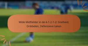 Wide Midfielder in de 4-1-2-1-2: Snelheid, Dribbelen, Defensieve taken